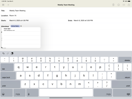 Meeting Notepad iPad app afbeelding 3