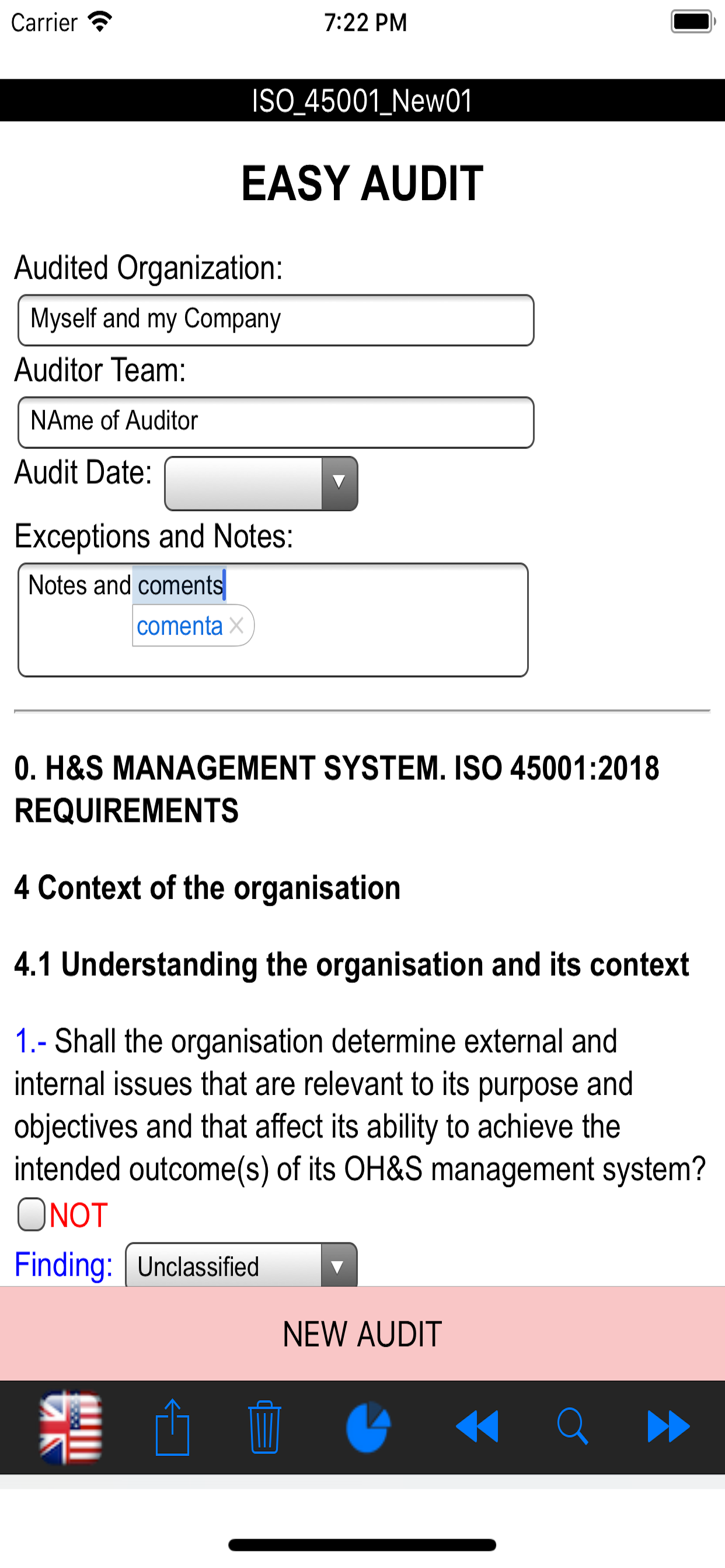 Easy ISO Audits