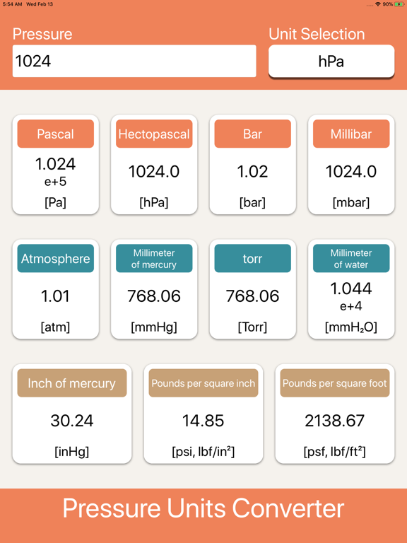 Screenshot #4 pour Pressure Units Converter