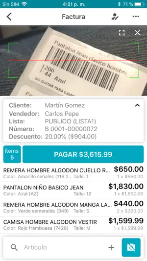 Factura zMobile screenshot 1