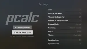 PCalc TV screenshot #5 for Apple TV