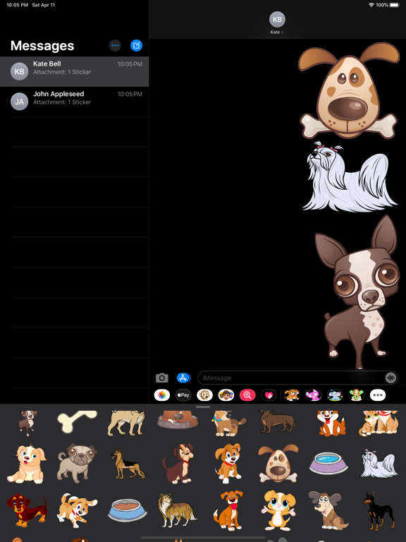 Screenshot #5 pour Dogs Stickers & Emojis