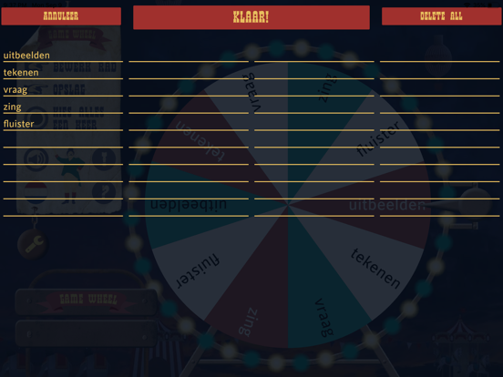 Game Wheel iPad app afbeelding 5