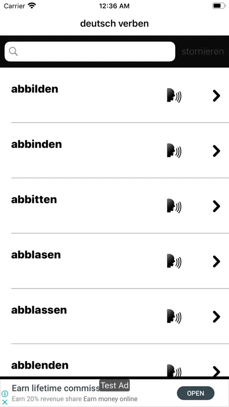 deutsch verben offline