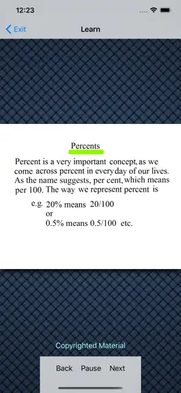 Game screenshot Pre-Algebra - Percents apk