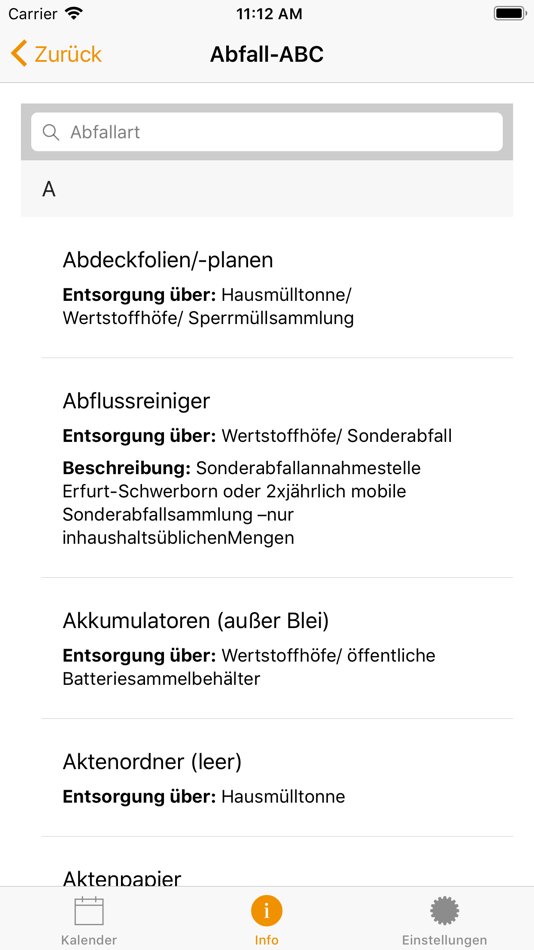 #7. Abfall-App Erfurt (iOS) Podle: Sebastian Gerecke