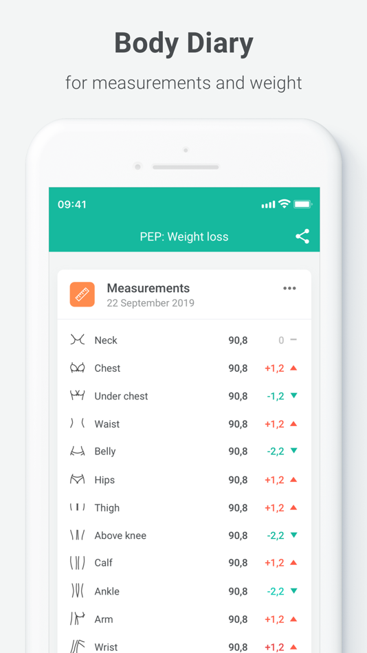 PEP: Weight loss -body tracker - 1.2 - (iOS)