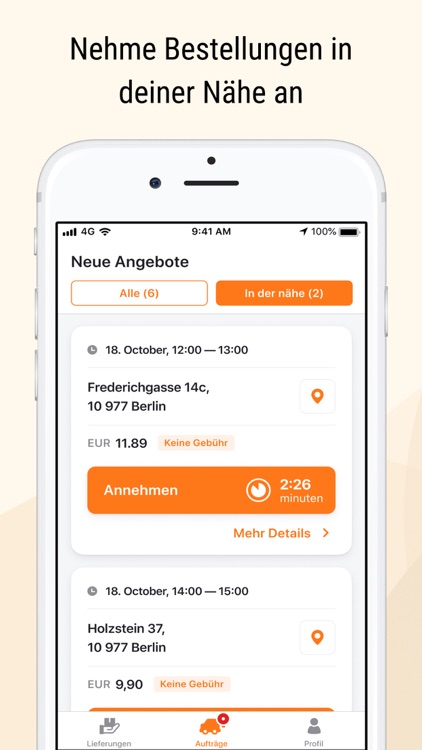 Cito - die App für Kuriere