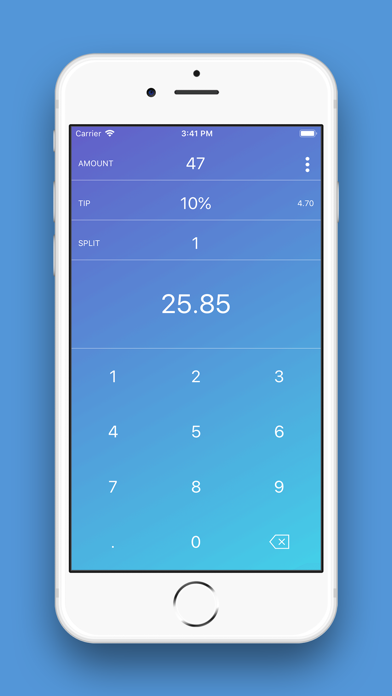 Screenshot #1 pour Tipster - Easy Tip Calculator