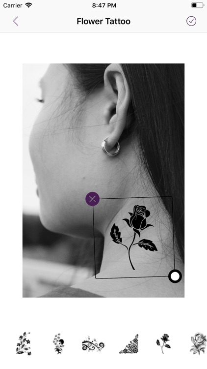 Flower Tattoo on My Body