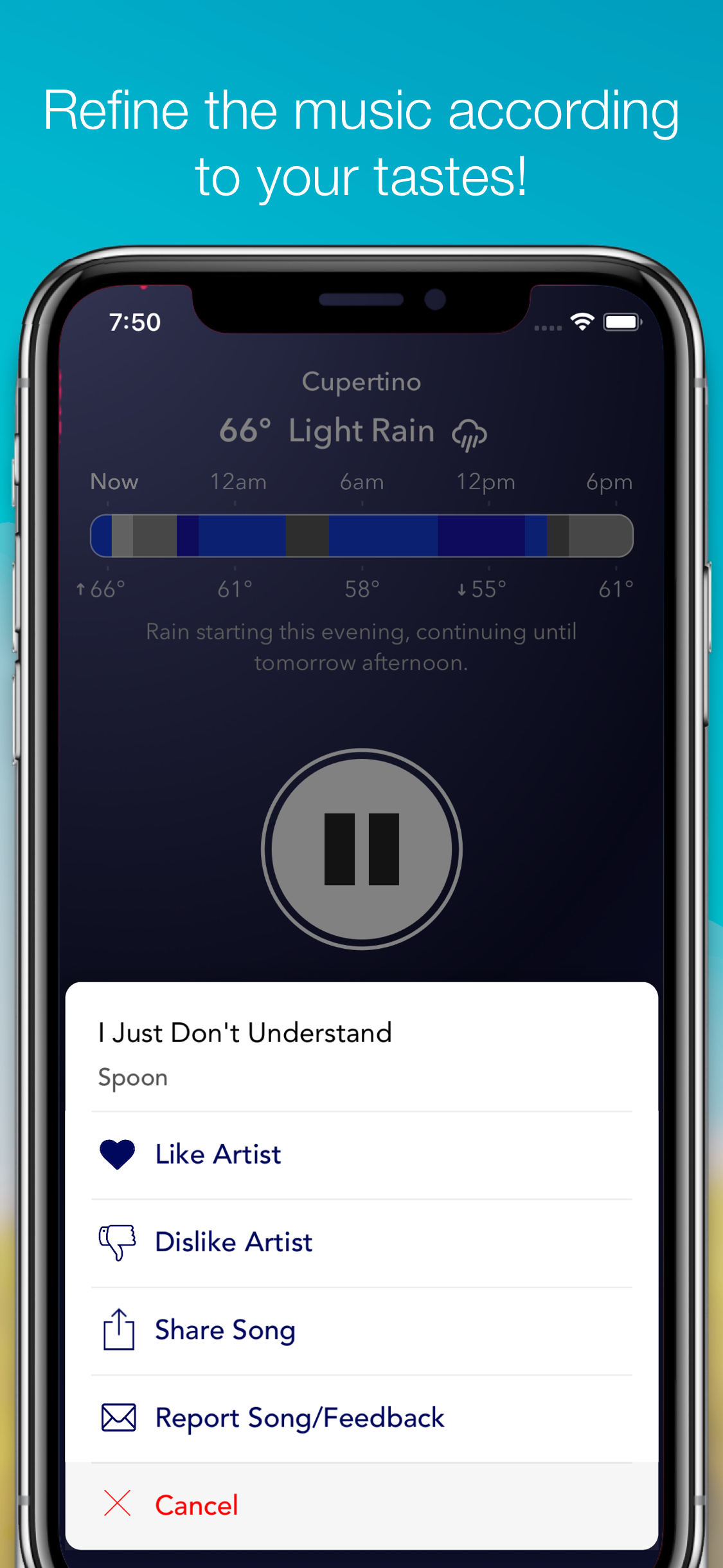WeatherTunes Music screenshot 7