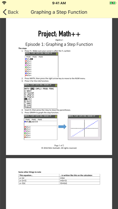 Project: Math++ Screenshot