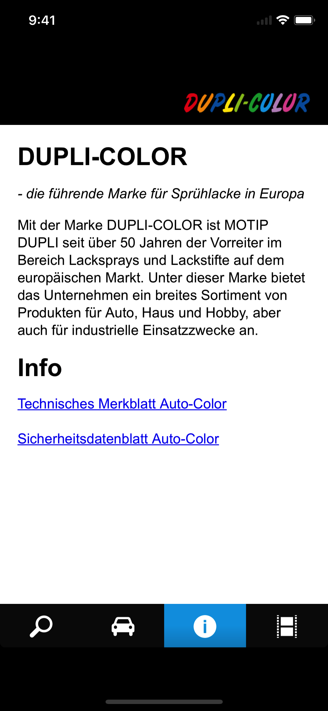 DUPLI-COLOR Colour Search