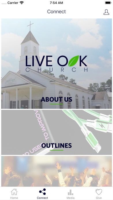 Live Oak Church iPhone screenshot 2 - Lifestyle app