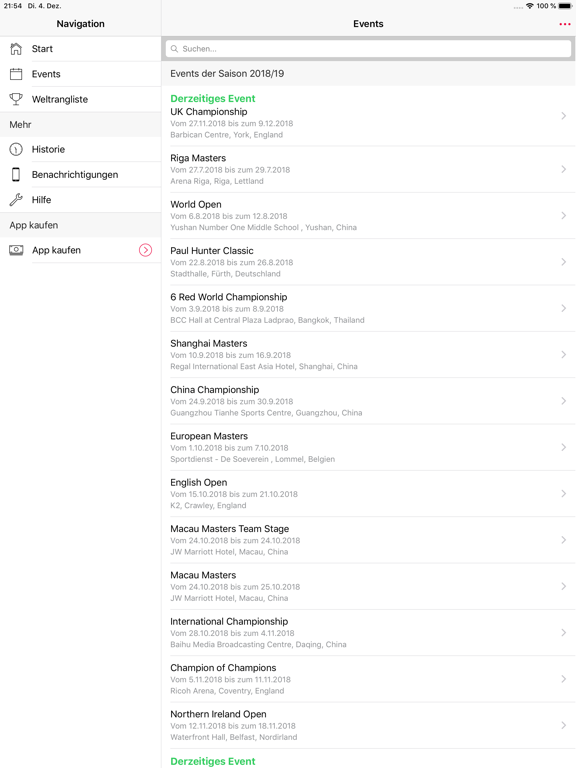 Screenshot #5 pour Snooker Stats