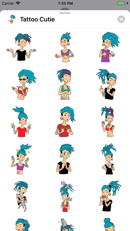 Tattoo Cutie Sticker Pack