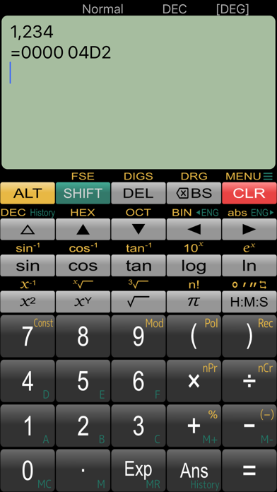 Panecal Plus Sci. Calculator Screenshot