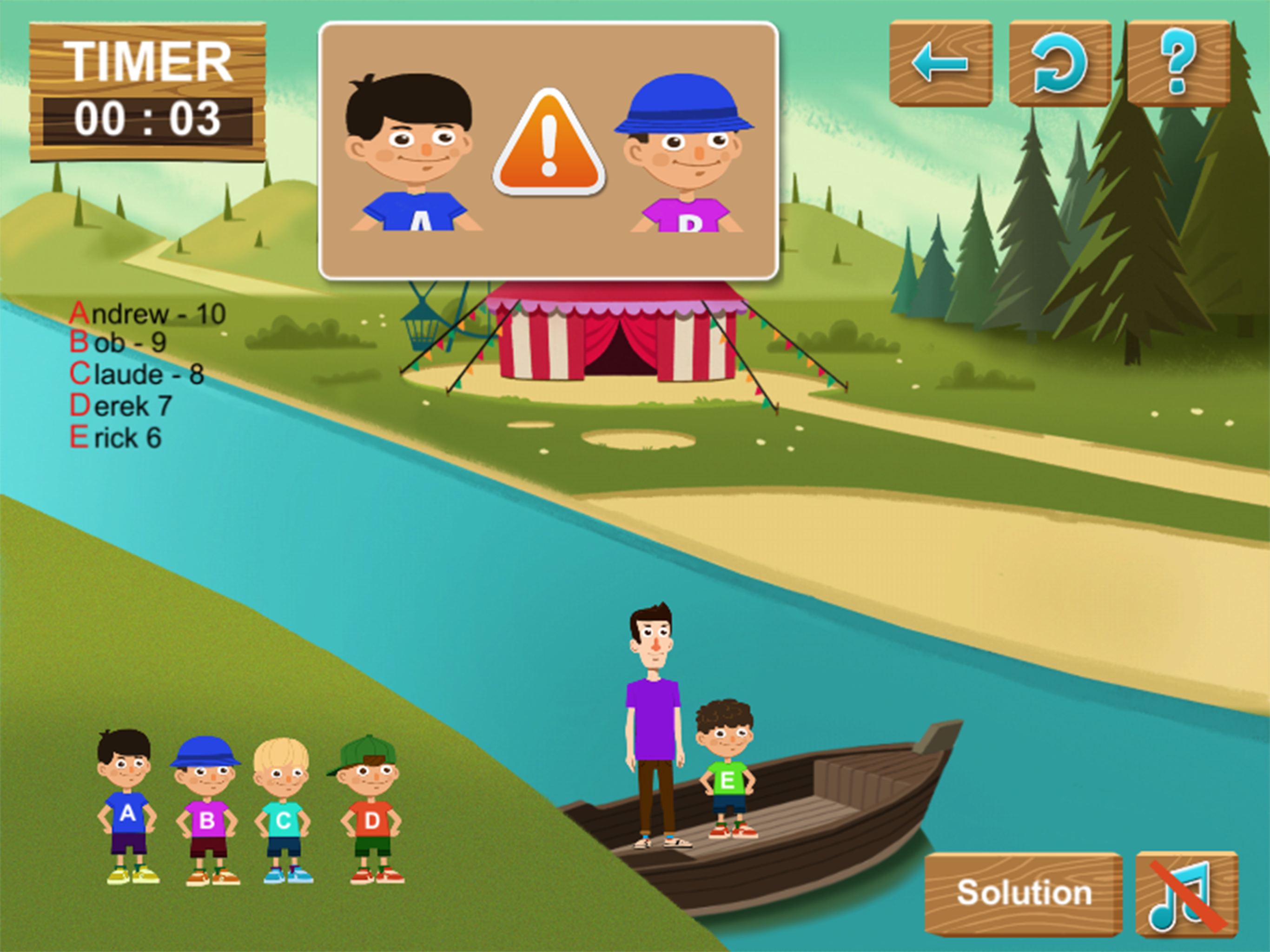 The River Tests - IQ Puzzle