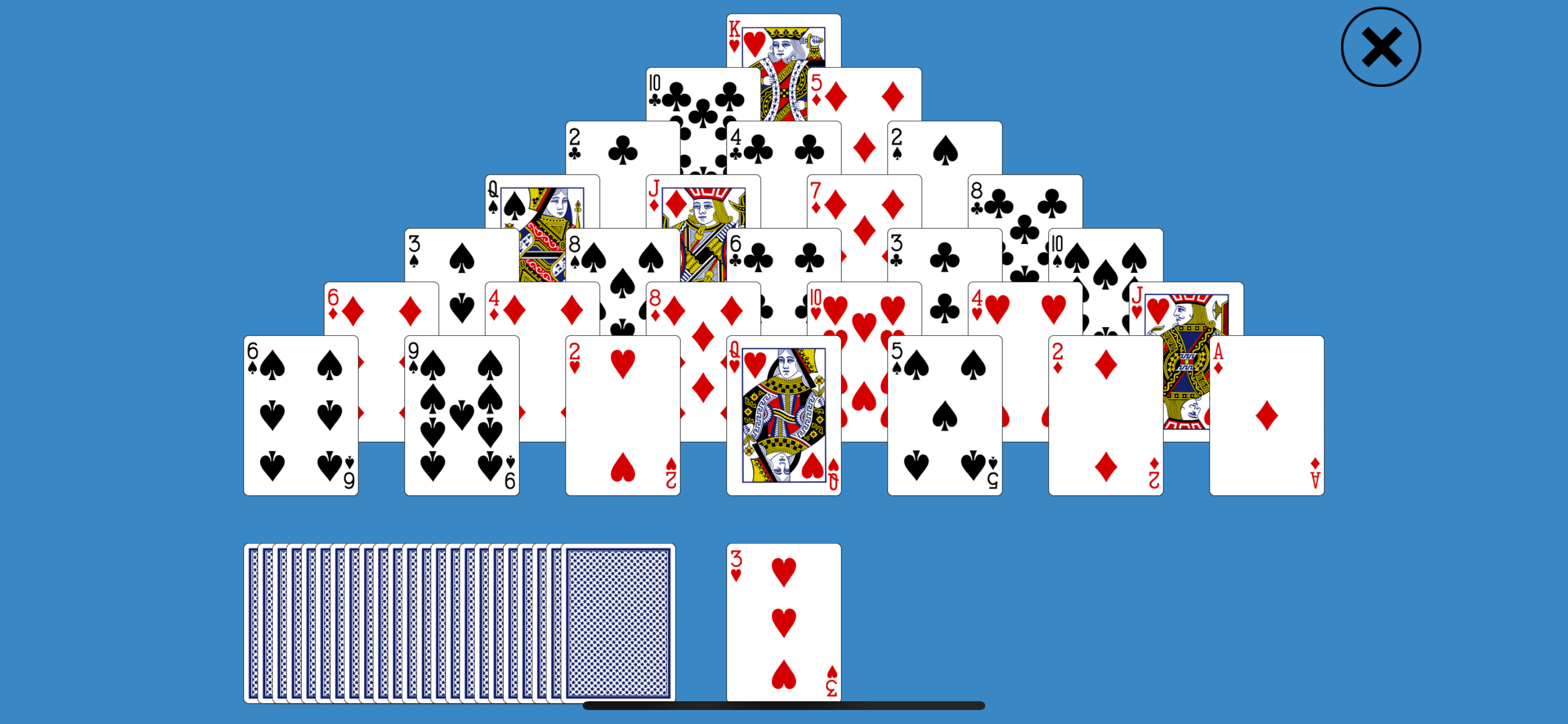 Classic Pyramid Solitaire
