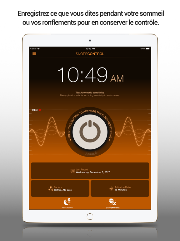 Screenshot #4 pour Snore Control Pro