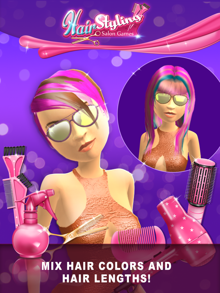 发廊游戏用于头发造型