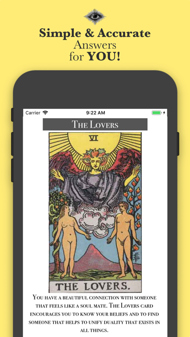 Tarot Card Reading Moon Witch iPhone screenshot 3 - Lifestyle app