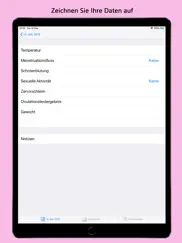 xdot - fertility tracker ipad bildschirmfoto 2