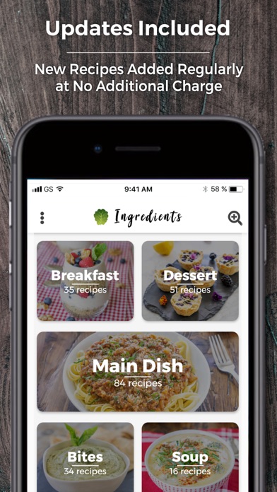 Ingredients: Healthy Recipes Screenshot