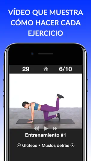 Captura de pantalla de Entrenamientos Diarios en iPhone 4