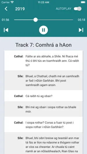 Educate.ie LC Irish Aural screenshot 2