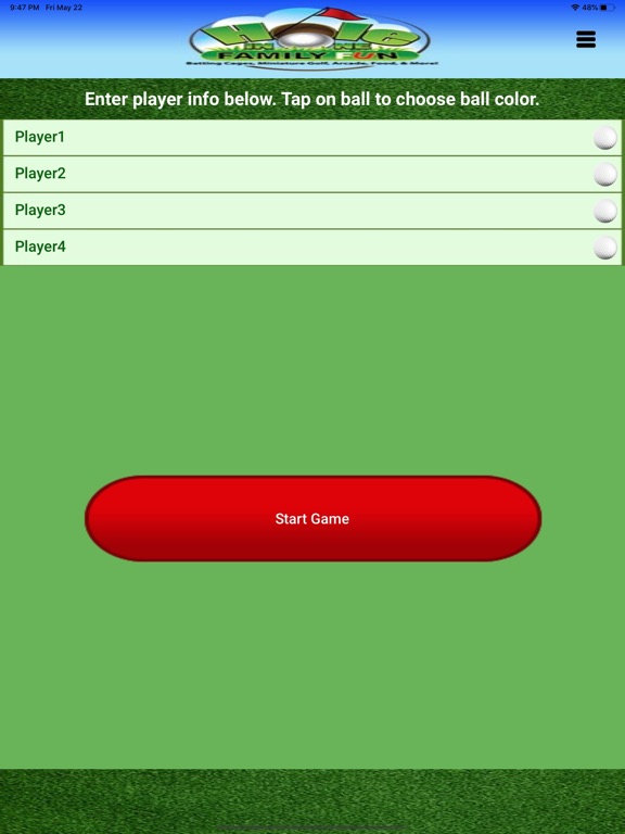Screenshot #6 pour MyMiniGolfScorecard PRO