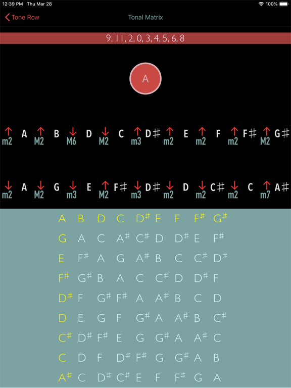 Post Tonal Calculator iPad screenshot 5 - Music app