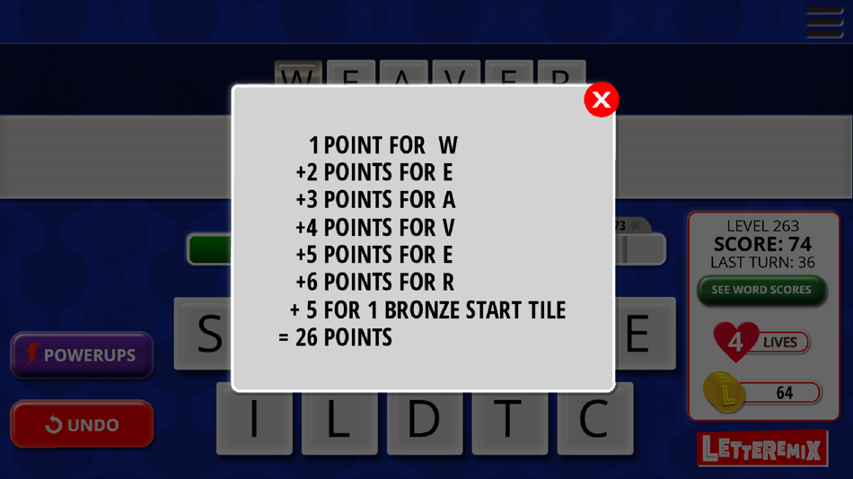 #4. Letteremix (iOS) By: Pishtech LLC