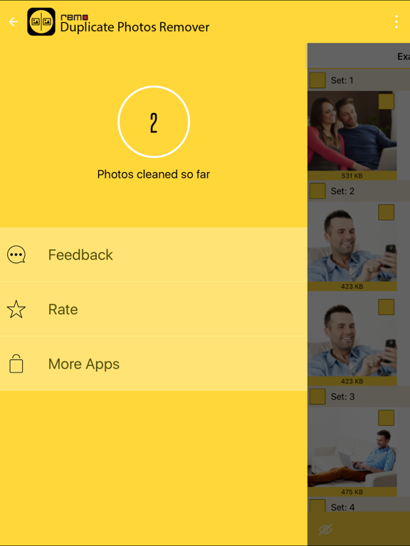 Remo Duplicate Photos Remover iPad screenshot 4 - Photo & Video app