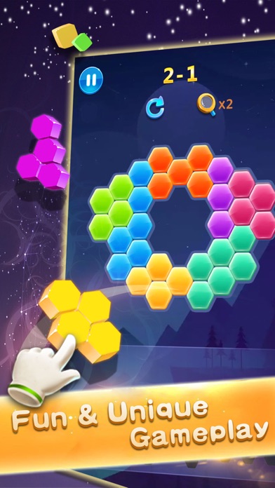Hexagon square-games fun screenshot 2