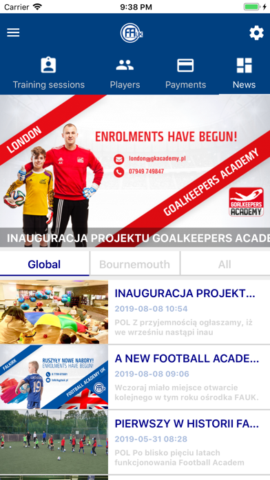 FOOTBALL ACADEMY UK Screenshot