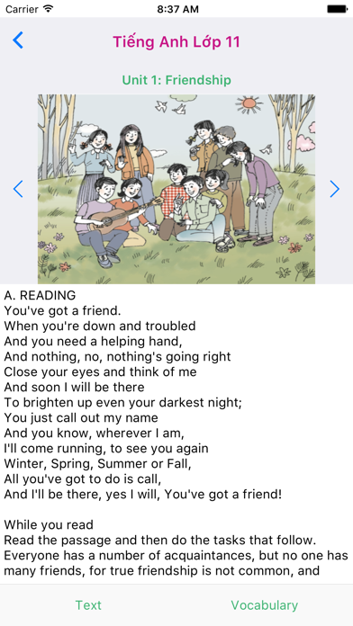 Screenshot #1 pour Tieng Anh Lop 11 - English 11