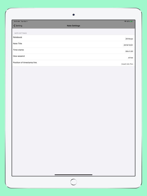 WriteNote Basic iPad screenshot 2 - Productivity app
