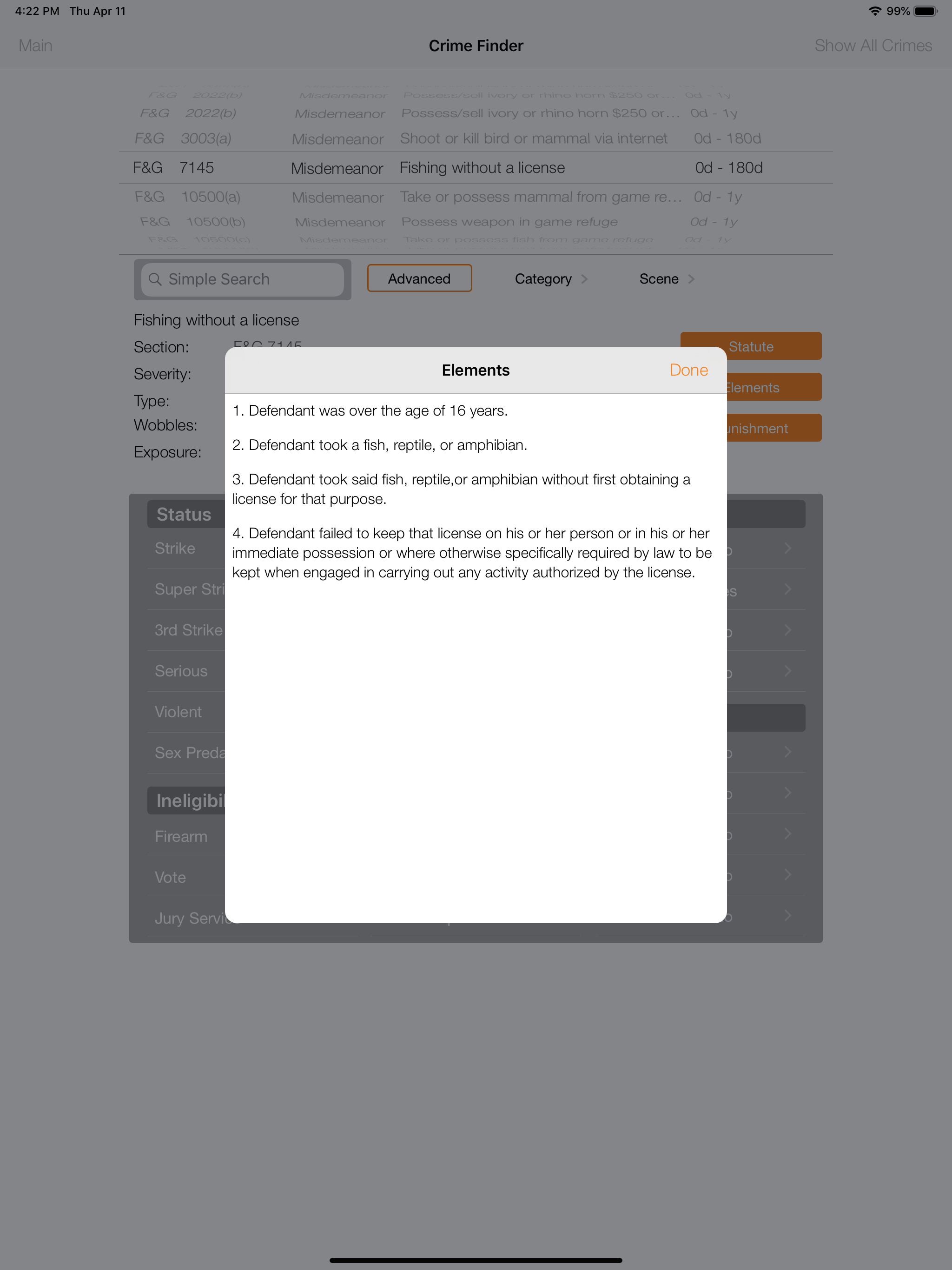 California Crime Finder - Pad screenshot 4