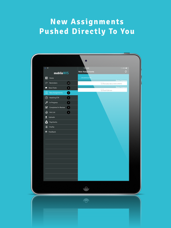 mobileWIS iPad screenshot