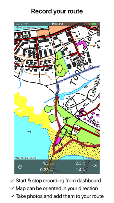 Topo GPS Finland Screenshot 4