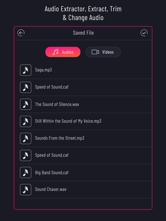 Screenshot #6 pour Audio Extractor-Trim & Changer