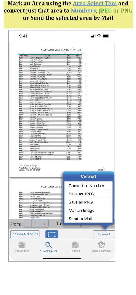 PDF to Numbers by PDF2Office