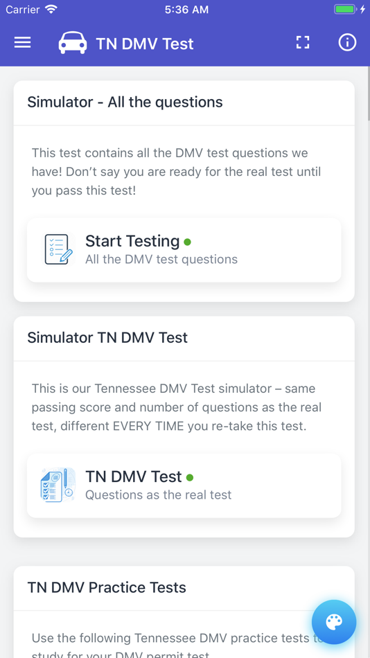 #3. TN DMV Test (iOS) 由: Anjian Yu