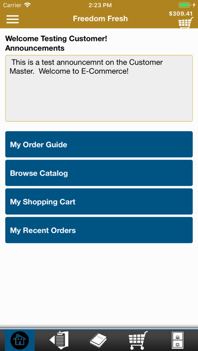 Freedom Fresh Checkout Screenshot