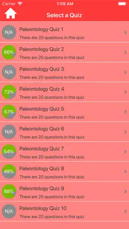 Game screenshot The Paleontology Quizzes apk