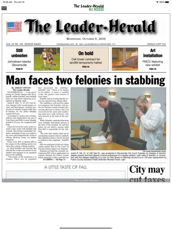 Screenshot #4 pour The Leader-Herald All Access