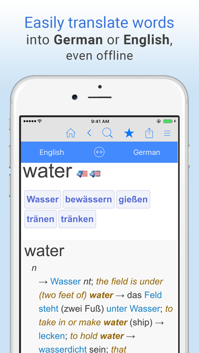Screenshot #1 pour English-German Dictionary.