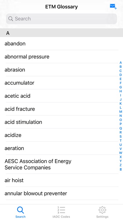 ETM Oilfield Glossary