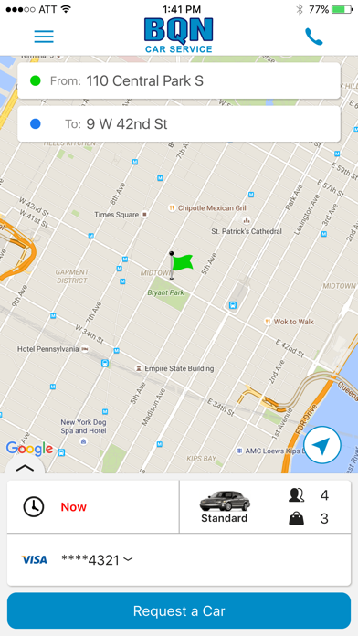 BQN Car Service Screenshot
